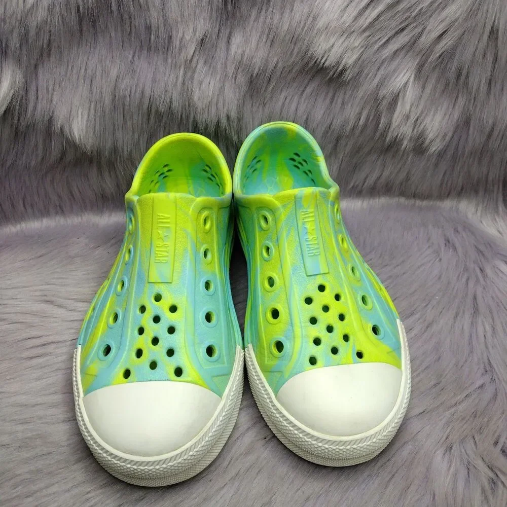 Converse Taylor All Star Play Lite CX Rubber Shoes Kids Size 13 Green Blue